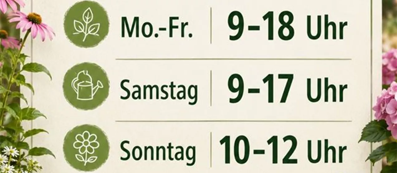 ÖFFNUNGSZEITEN - IM AUGUST